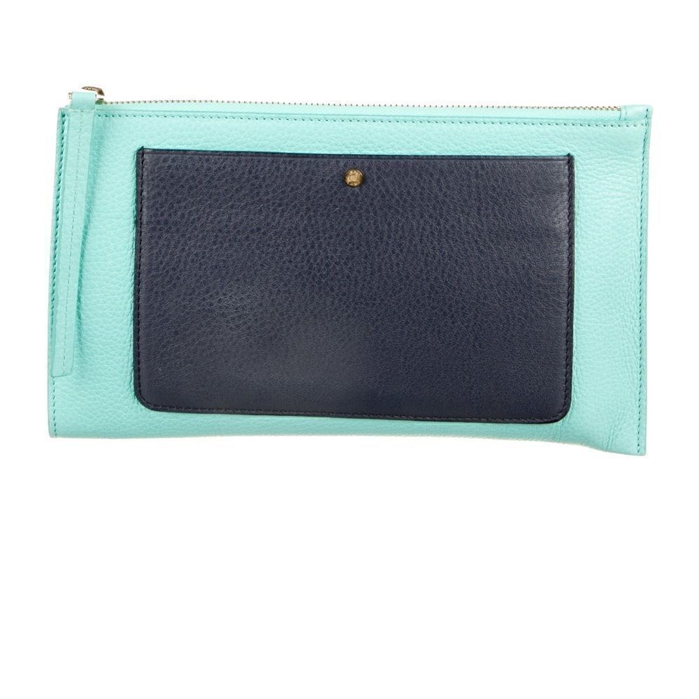 Tiffany & Co.  Leather Pocket Pochette -  Blue